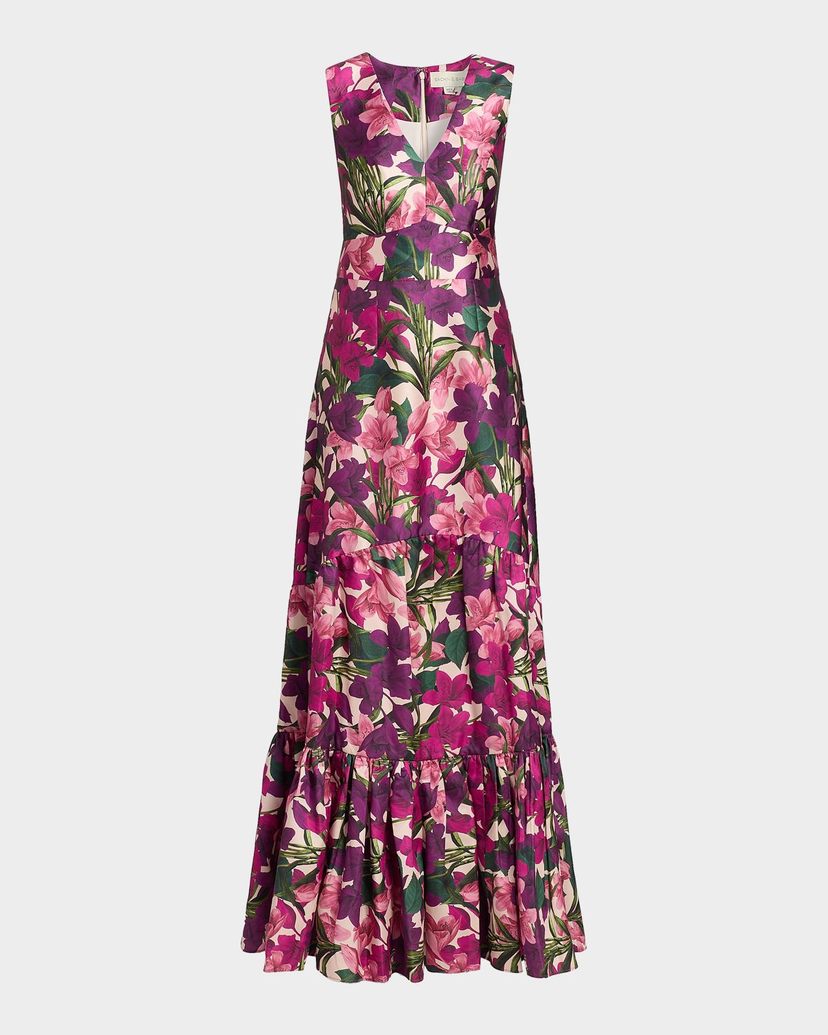 SACHIN BABI Rori Floral Tiered Gown