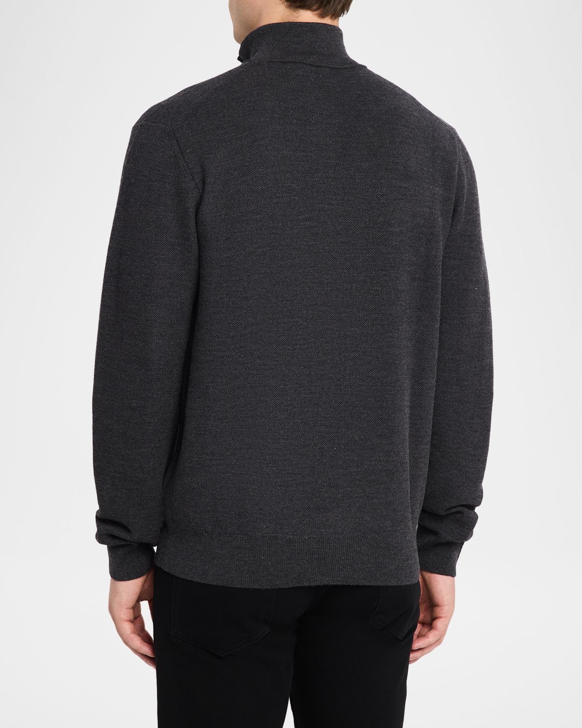 Ralph Lauren Purple Label Men 's Wool Knit Half-Zip Sweater | Thumbnail 3