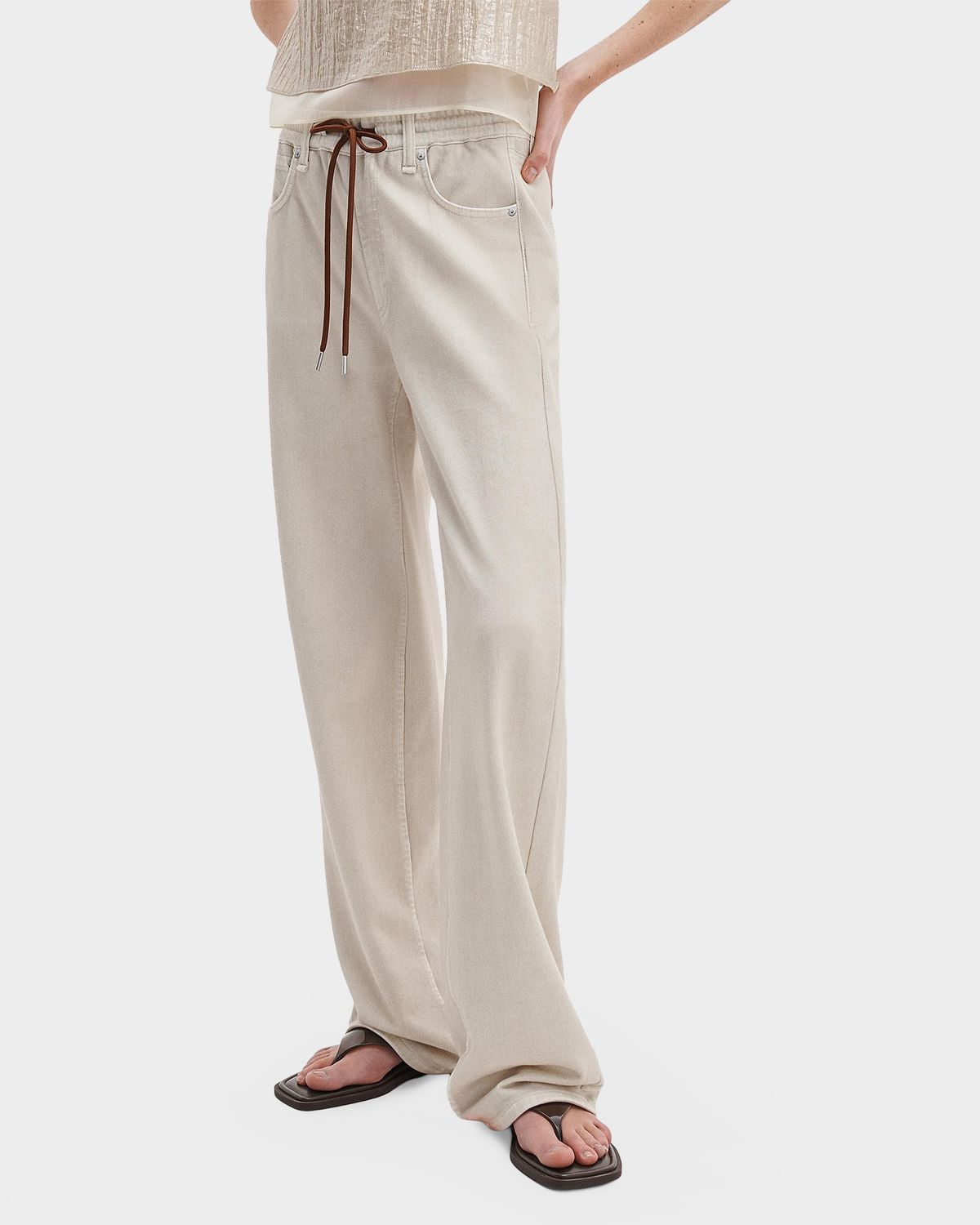 Rag & Bone rb Miramar Terry Drawstring Wide-Leg Jeans | Thumbnail 4 Rag & Bone rb Miramar Terry Drawstring Wide-Leg Jeans | Thumbnail 4
