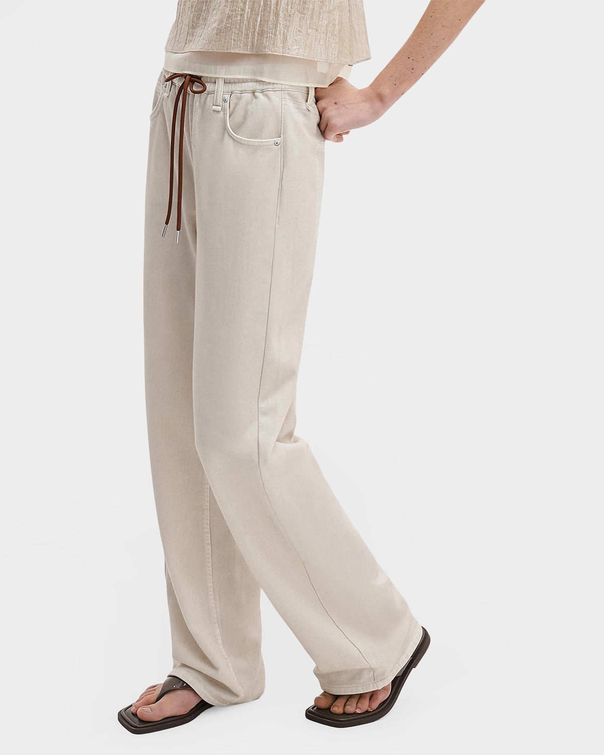 Rag & Bone rb Miramar Terry Drawstring Wide-Leg Jeans | Thumbnail 6 Rag & Bone rb Miramar Terry Drawstring Wide-Leg Jeans | Thumbnail 6