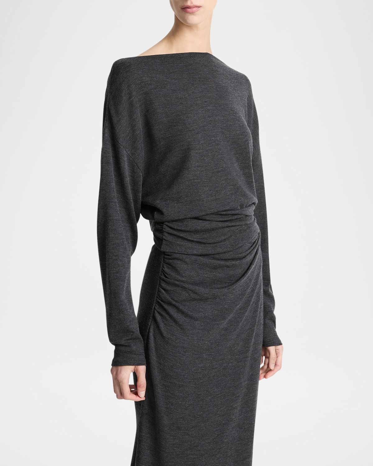 Vince Draped High-Neck Top