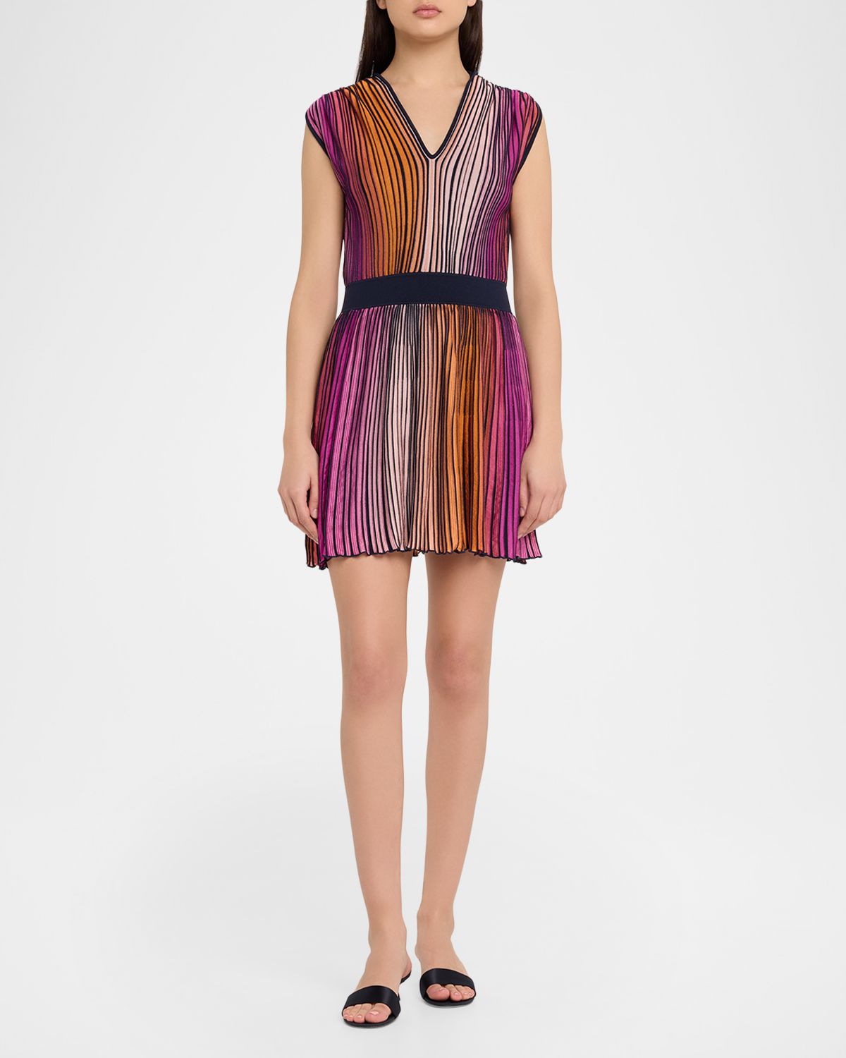 Ramy Brook Marisol Ombre Knit Mini Dress