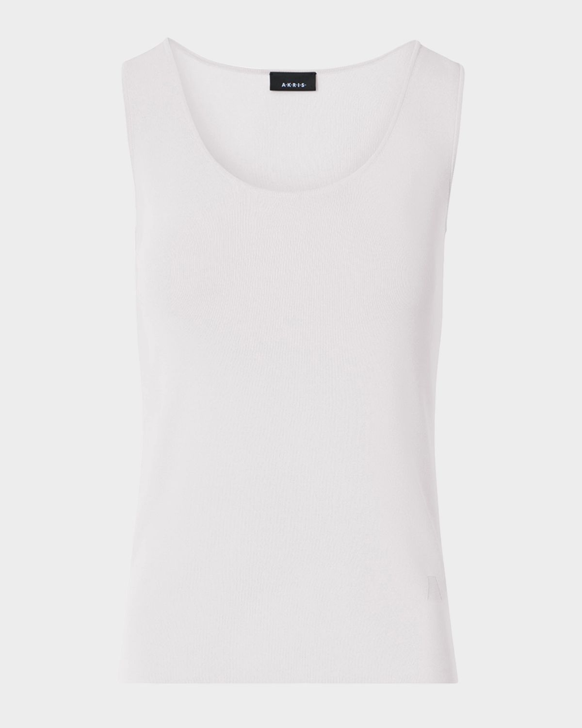 Akris Scoop-Neck Viscose Rib Knit Tank Top | Thumbnail 9 Akris Scoop-Neck Viscose Rib Knit Tank Top | Thumbnail 9