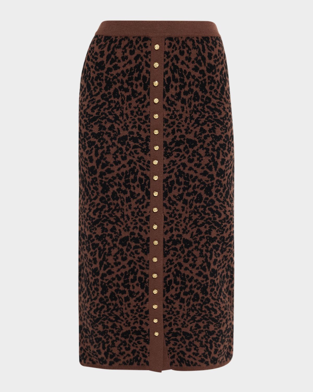 Generation Love Primrose Knit Leopard Midi Skirt