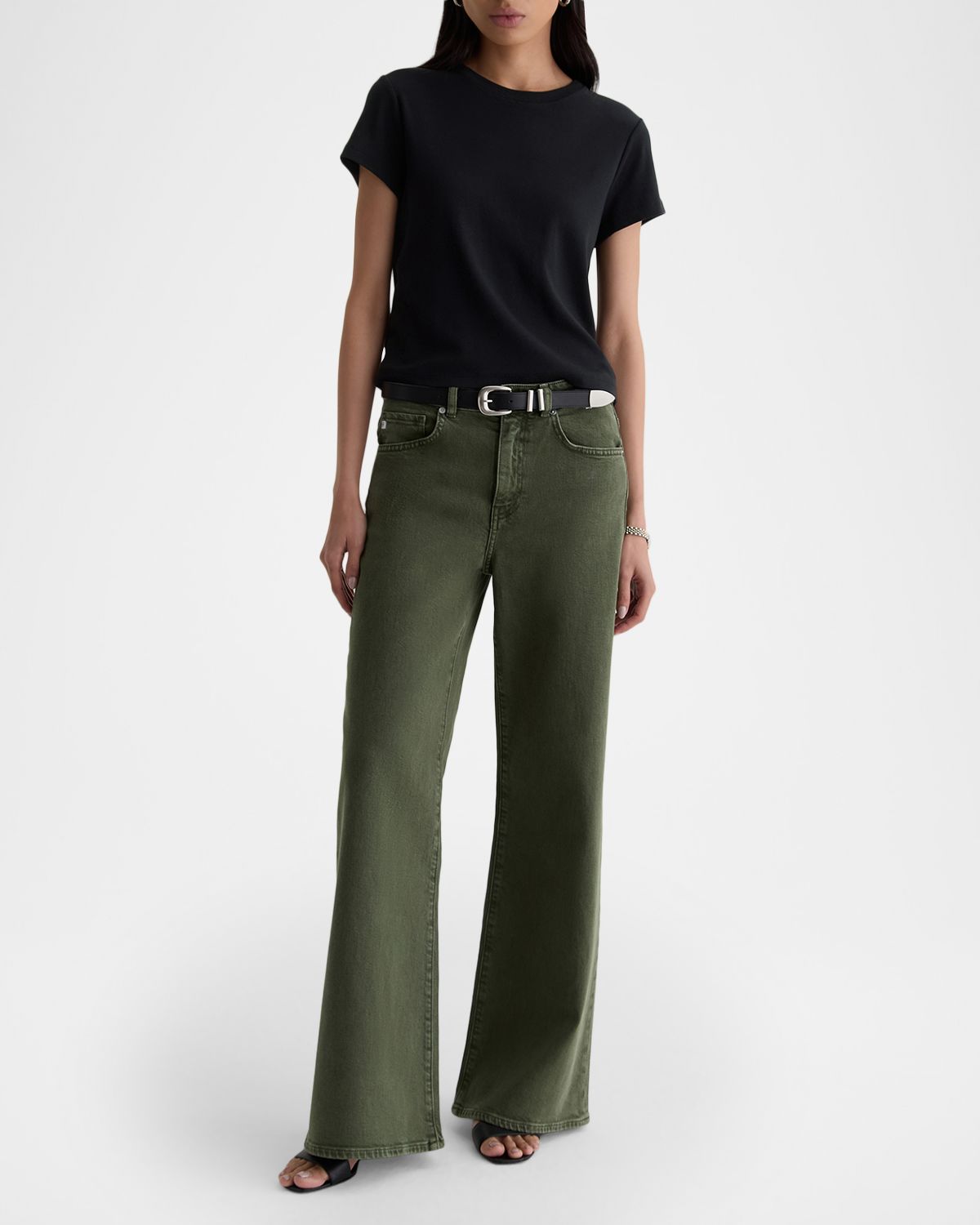 AG Jeans Sadie Crewneck Baby Rib Tee