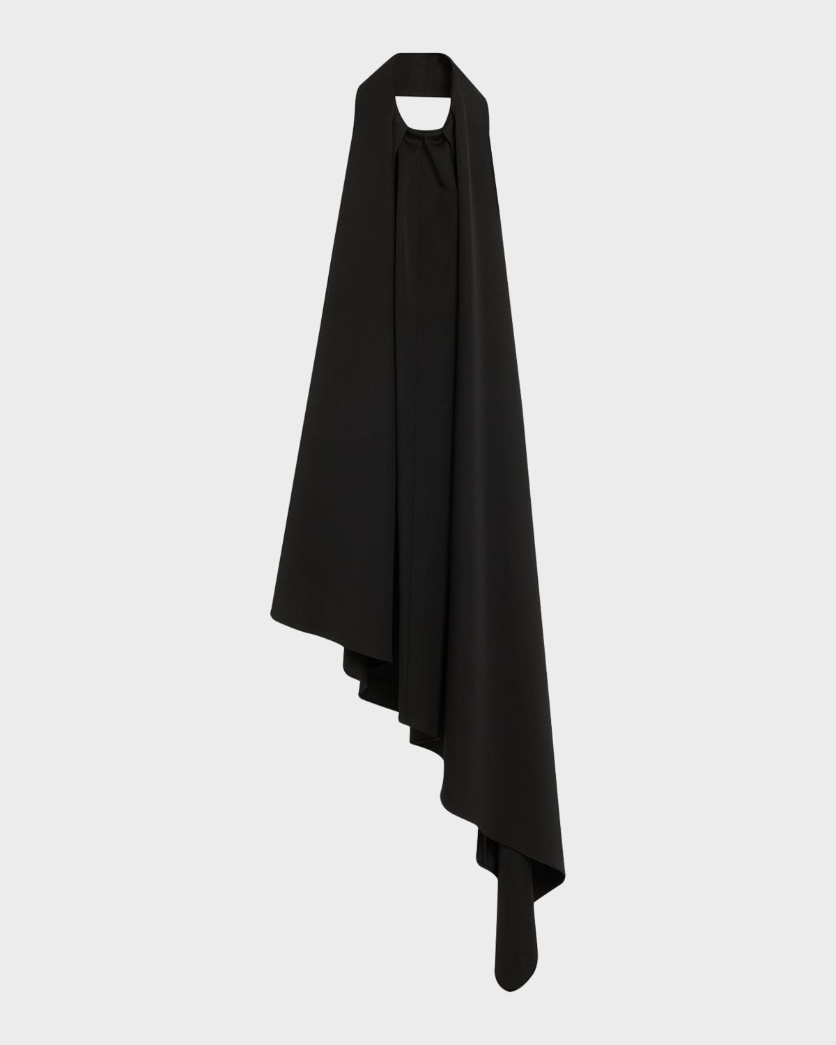 Givenchy Asymmetric Pleated Halter Shift Dress