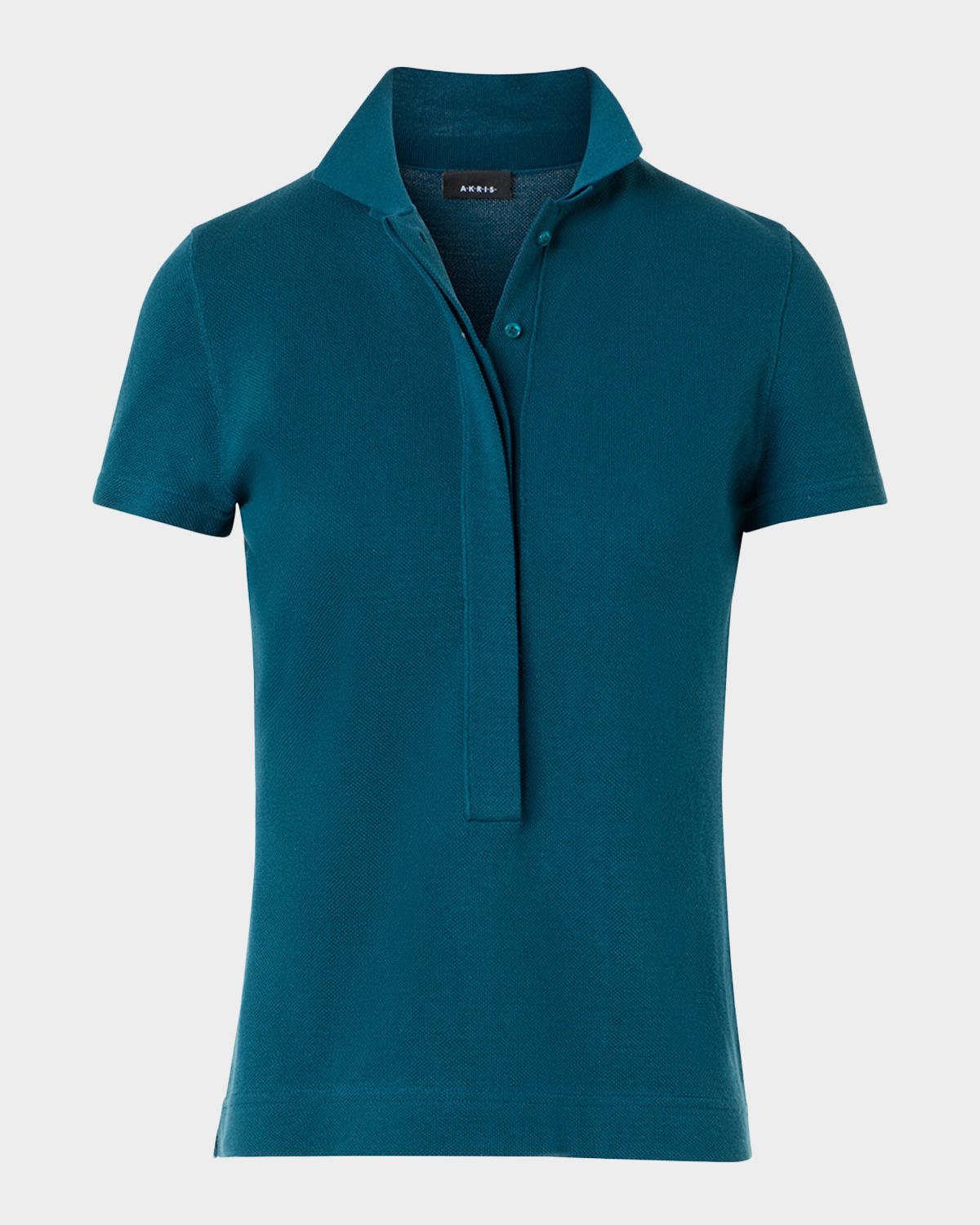 Akris Cotton Pique Short-Sleeve Polo Shirt | Thumbnail 7 Akris Cotton Pique Short-Sleeve Polo Shirt | Thumbnail 7