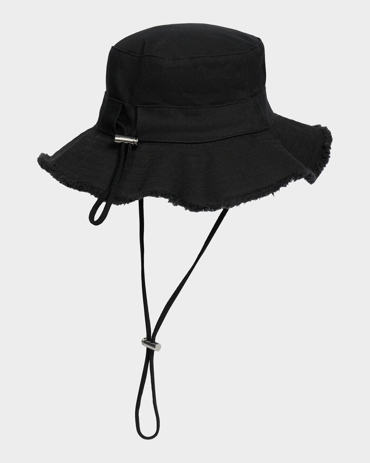 Jacquemus Men 's Le Bob Artichaut Bucket Hat with Chin Strap