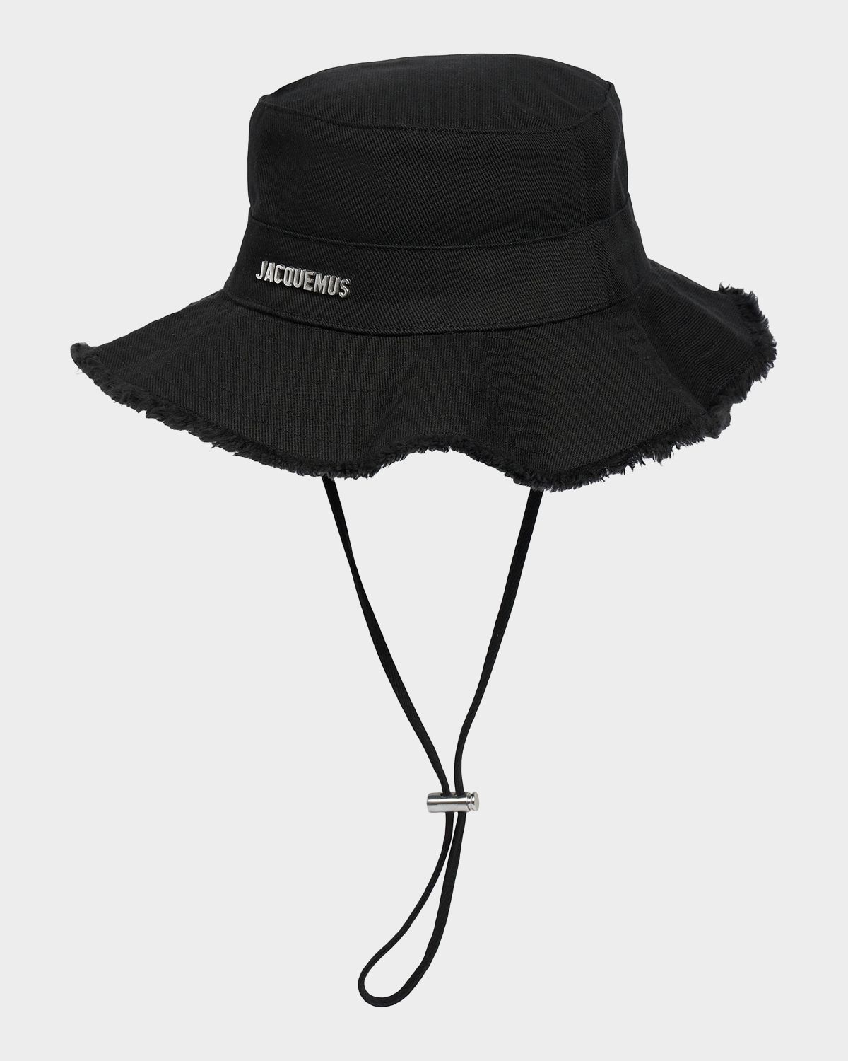 Jacquemus Men 's Le Bob Artichaut Bucket Hat with Chin Strap