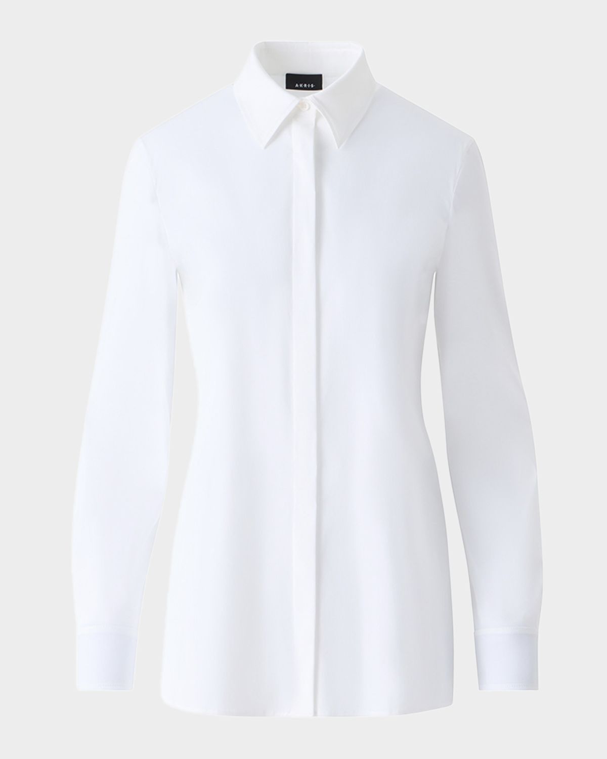 Akris Contrast-Cuff Cotton Poplin Button-Down Shirt | Thumbnail 6 Akris Contrast-Cuff Cotton Poplin Button-Down Shirt | Thumbnail 6