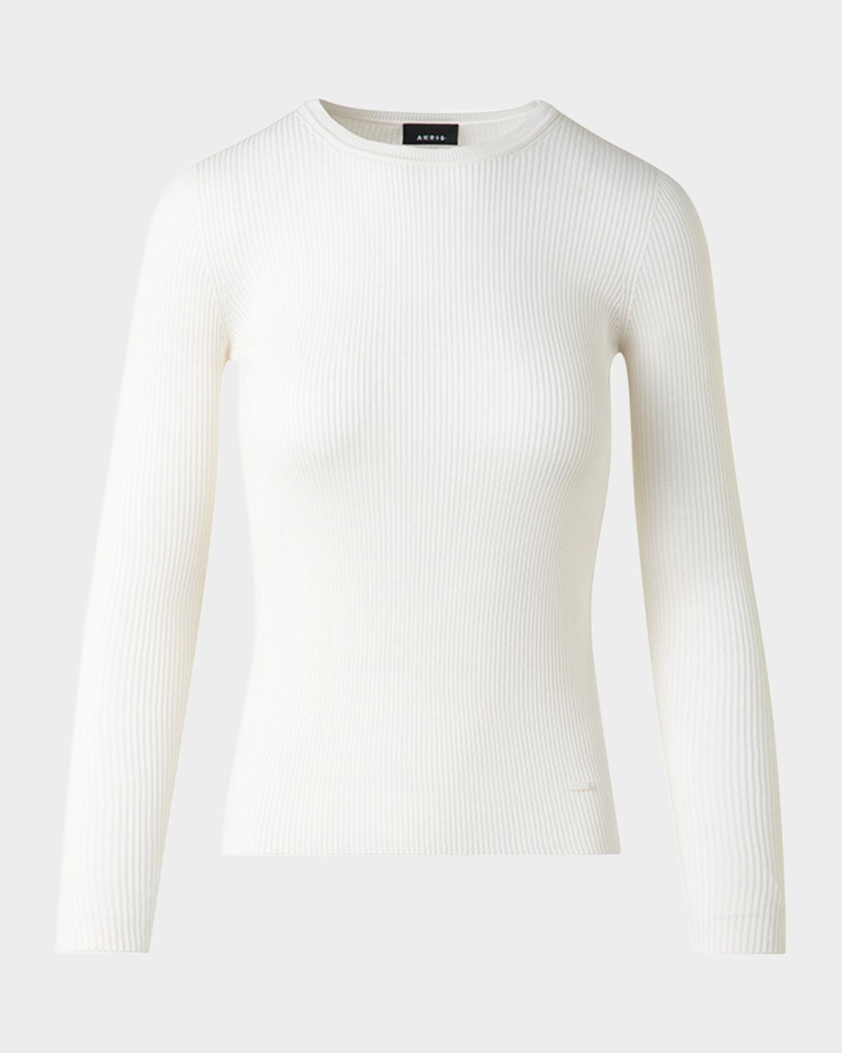 Akris Silk Cotton Rib Crewneck Sweater | Thumbnail 6