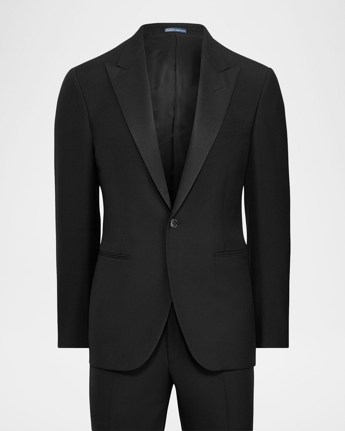 Polo Ralph Lauren Men 's Tailored Fit Wool Barathea Peak Lapel Tuxedo