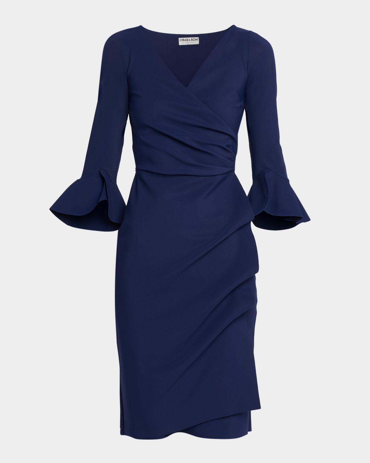 Chiara Boni La Petite Robe Triana Bell-Sleeve Ruffle Bodycon Dress | Thumbnail 8 Chiara Boni La Petite Robe Triana Bell-Sleeve Ruffle Bodycon Dress | Thumbnail 8