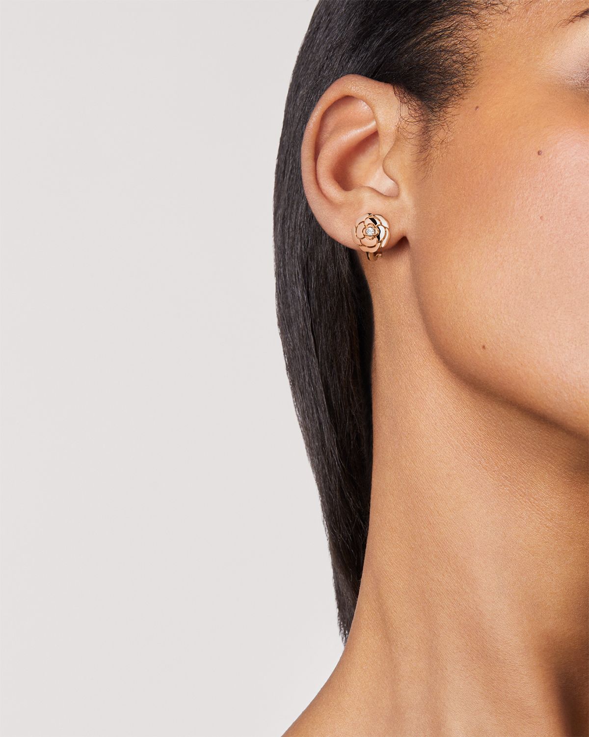 CHANEL EXTRAIT DE CAMELIA EARRINGS
