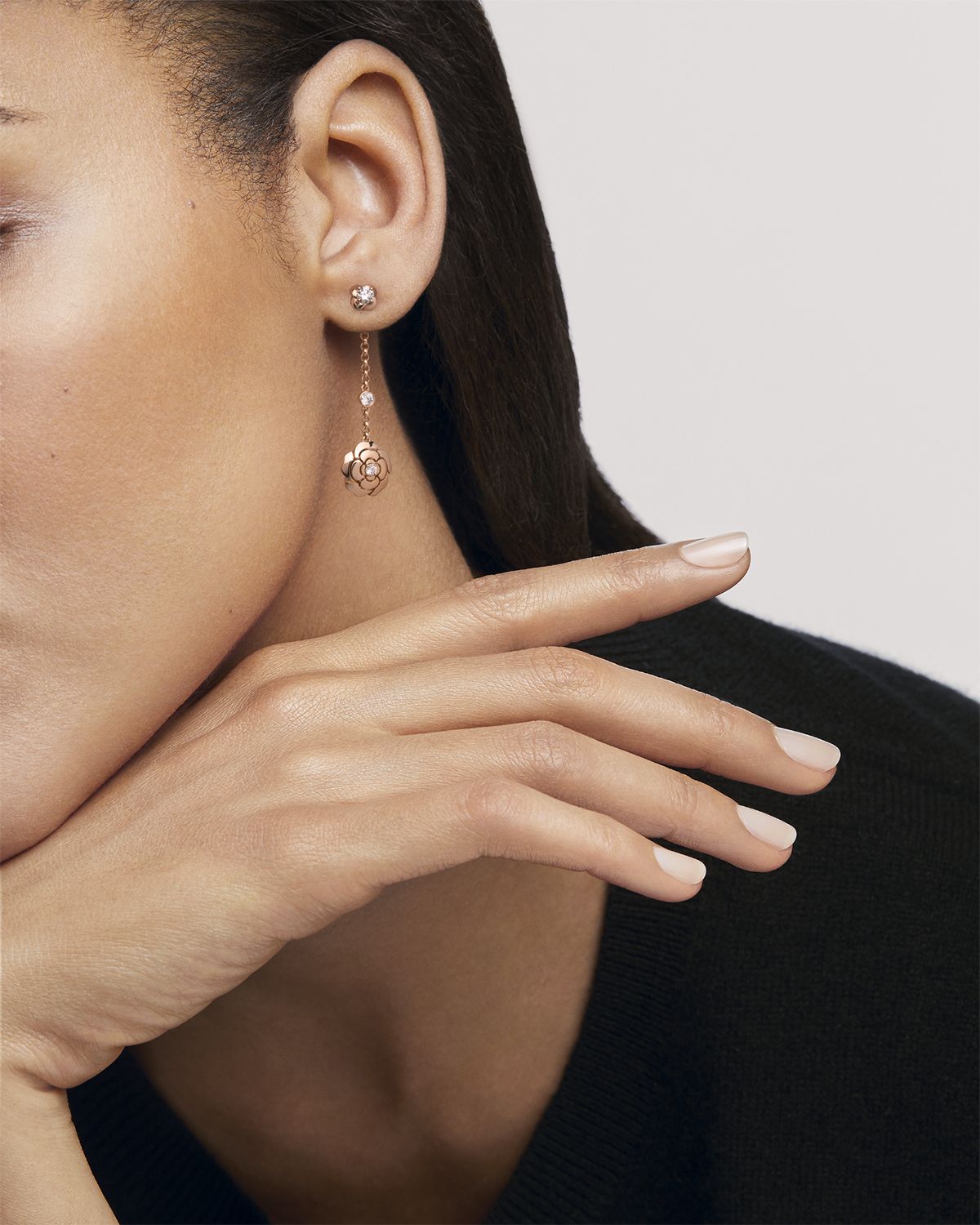 CHANEL EXTRAIT DE CAMÉLIA TRANSFORMABLE EARRINGS