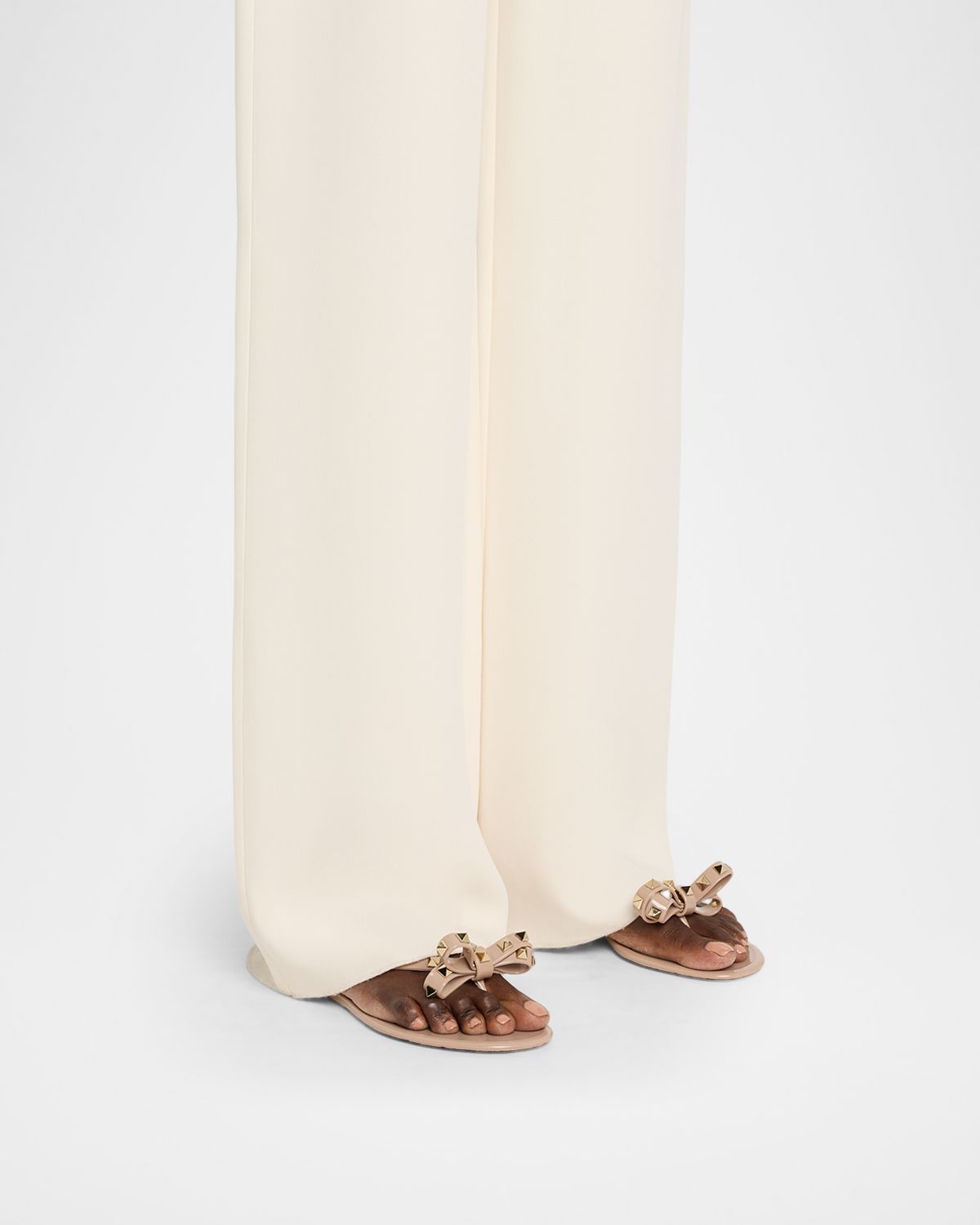Valentino Garavani Rockstud PVC Flat Thong Sandals
