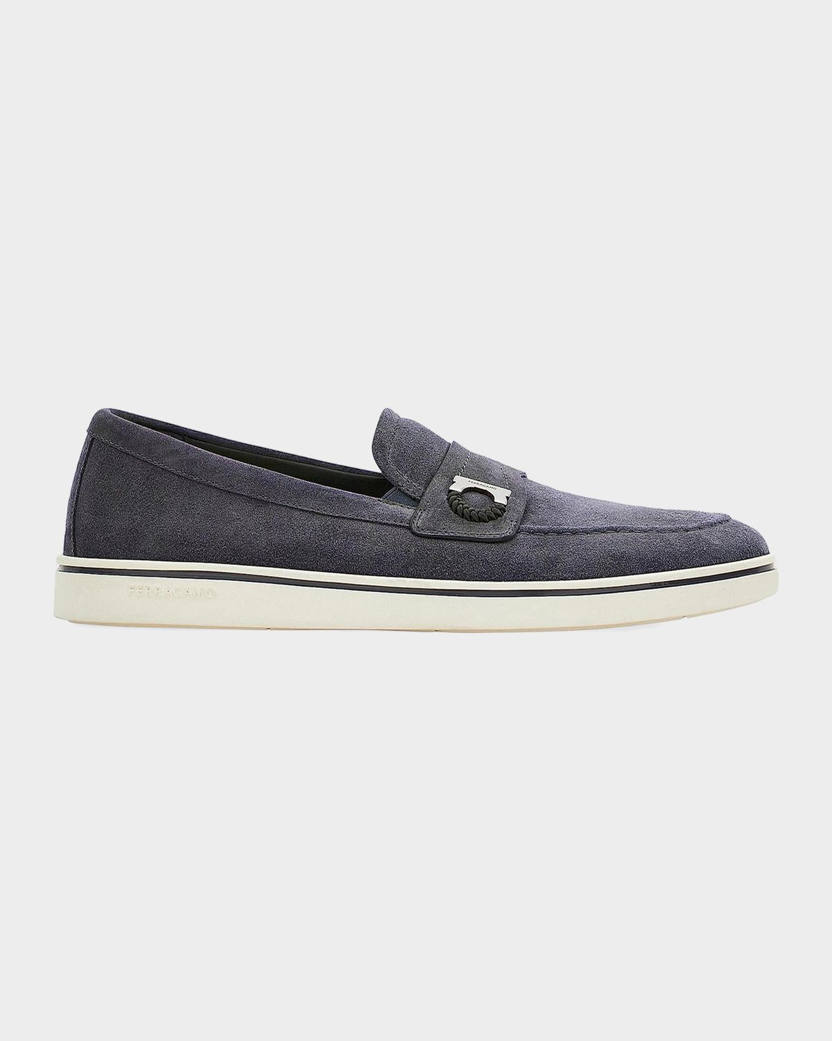 Ferragamo Men 's Tancredi Suede Boat Shoe Loafers | Thumbnail 5 Ferragamo Men 's Tancredi Suede Boat Shoe Loafers | Thumbnail 5