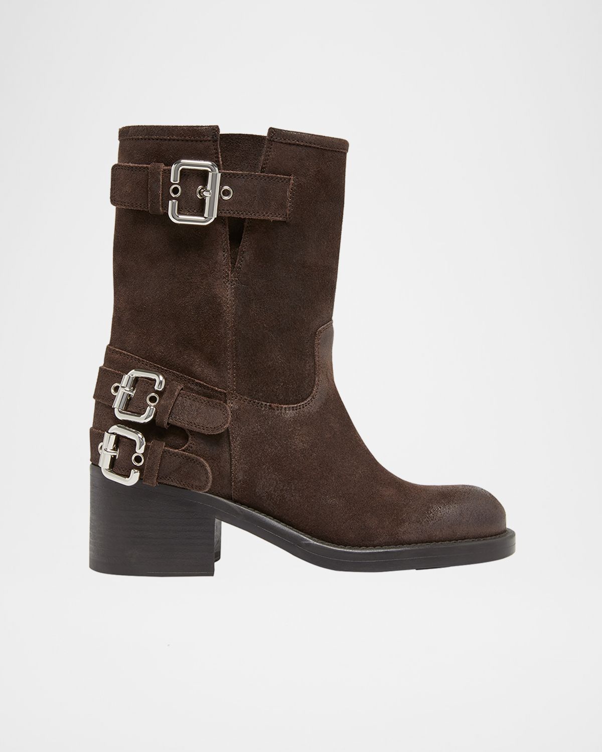 Chloe Dakota Suede Moto Ankle Boots | Thumbnail 7 Chloe Dakota Suede Moto Ankle Boots | Thumbnail 7