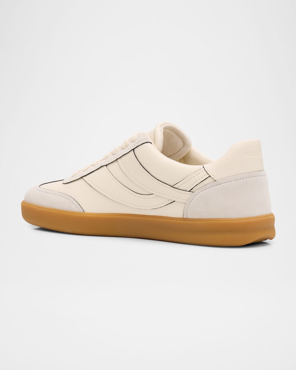 Vince Men 's Oasis Contrast-Edge Leather & Suede Low-Top Sneakers