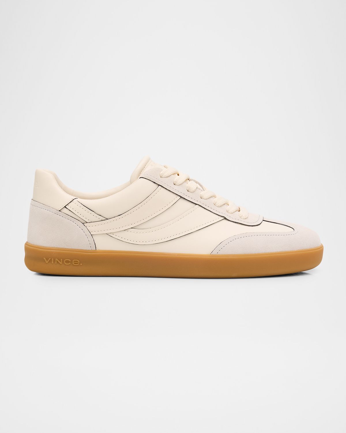 Vince Men 's Oasis Contrast-Edge Leather & Suede Low-Top Sneakers