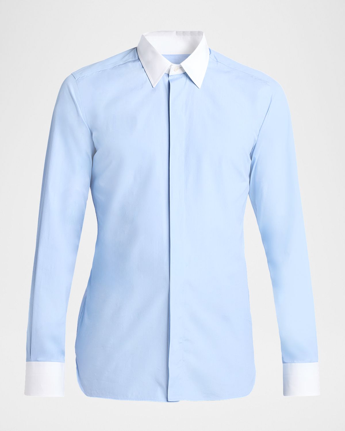 TOM FORD Men 's Poplin Contrast-Trim Sport Shirt | Thumbnail 6 TOM FORD Men 's Poplin Contrast-Trim Sport Shirt | Thumbnail 6