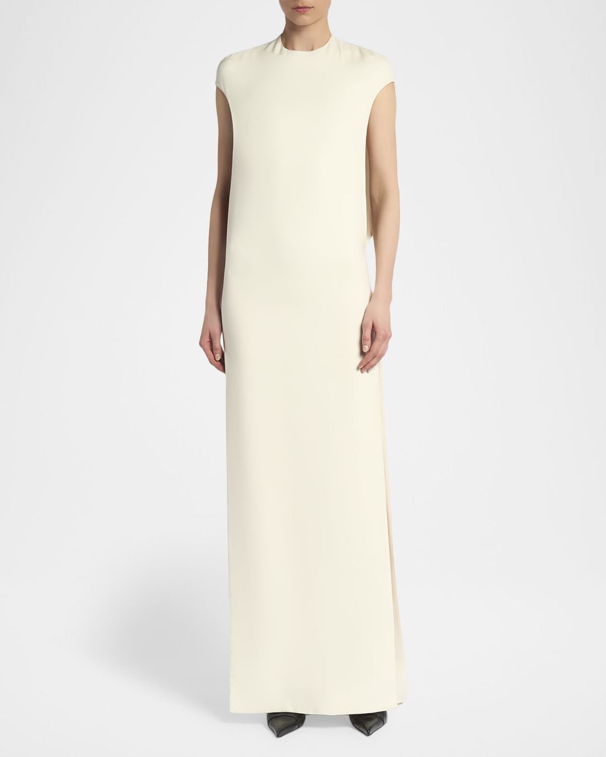 TOM FORD Cap-Sleeve Slit Crepe Gown