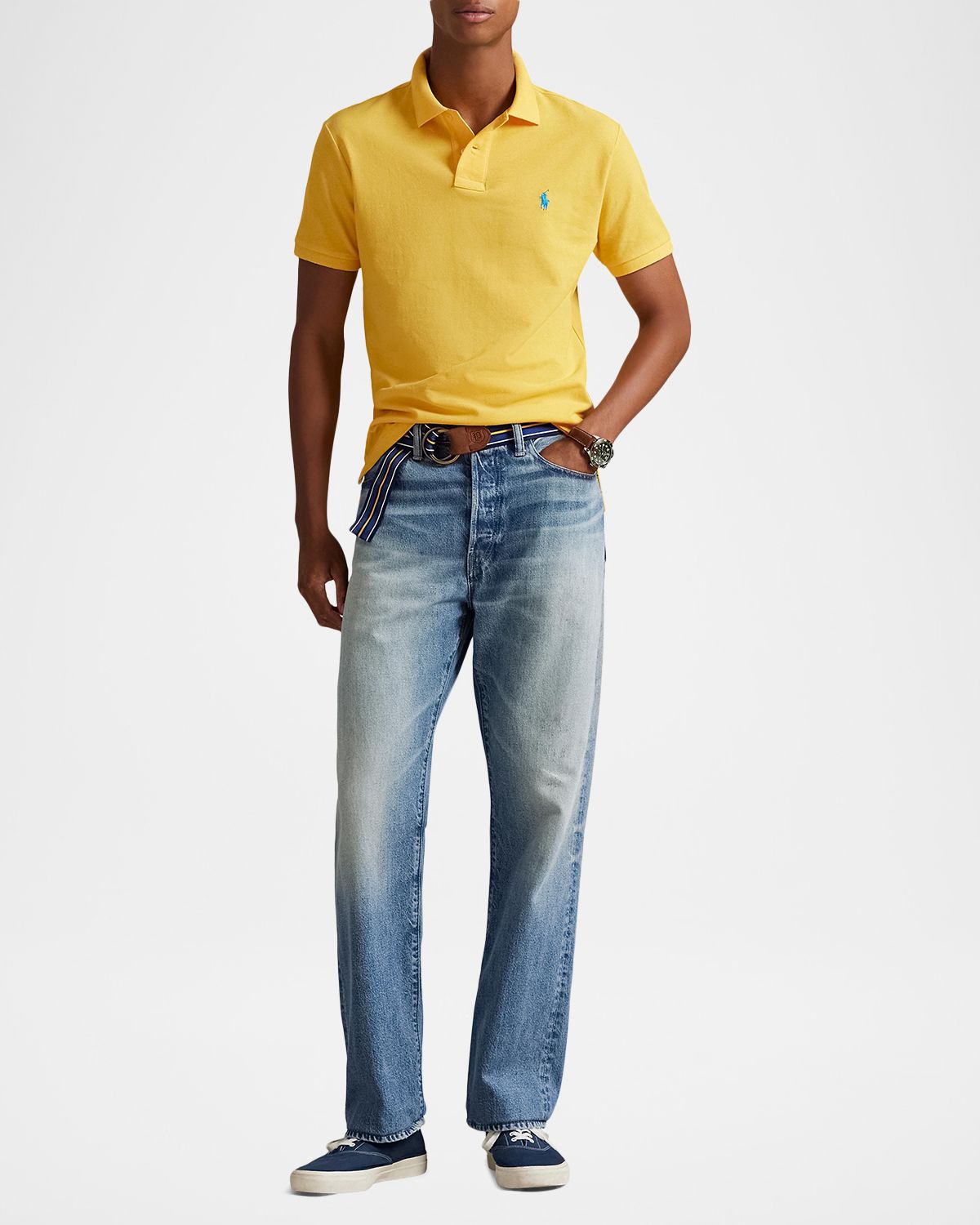 Polo Ralph Lauren Men 's Custom Slim Fit Soft Cotton Polo Shirt