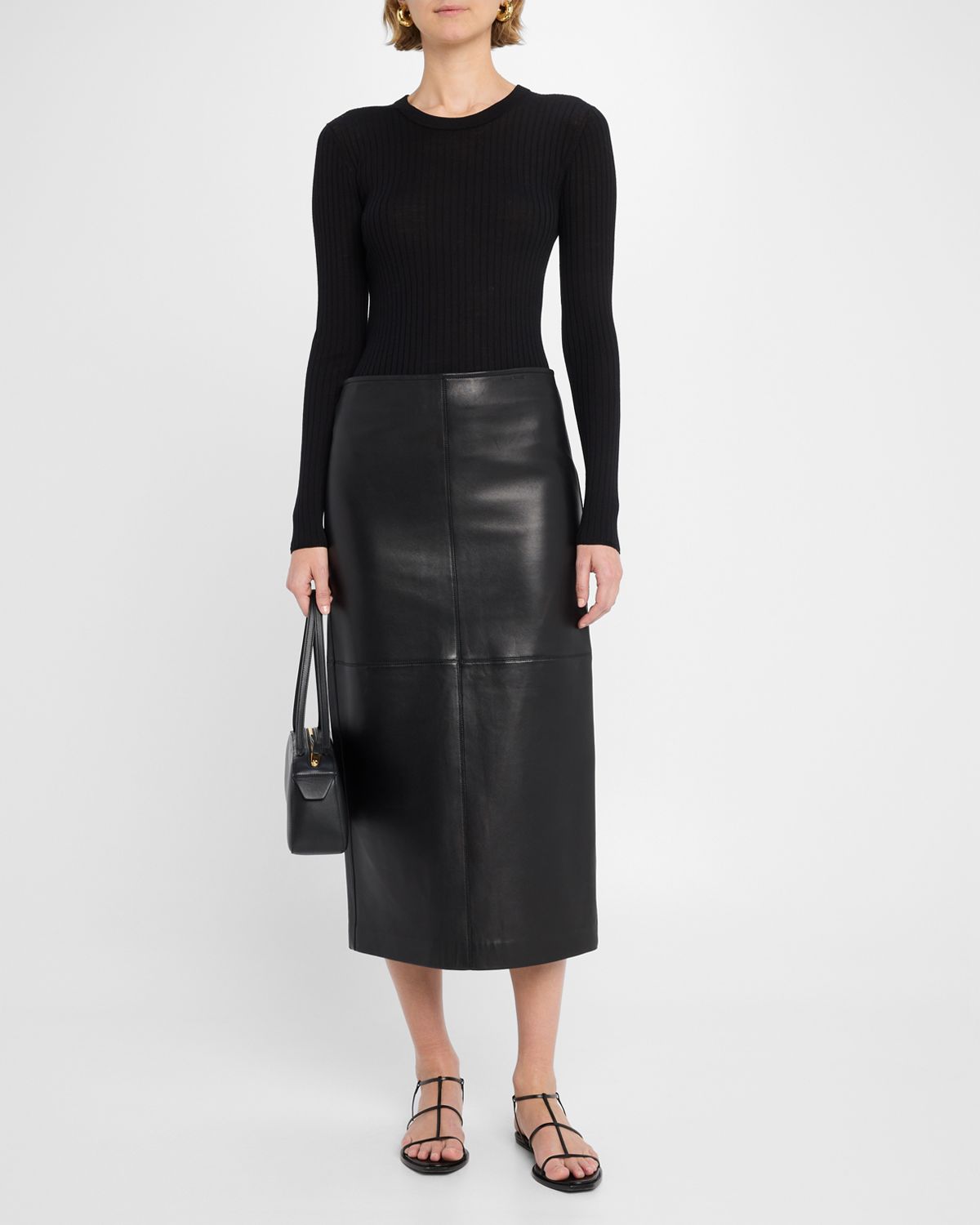 A.L.C. Kyle Ribbed Wool Long-Sleeve Top | Thumbnail 5