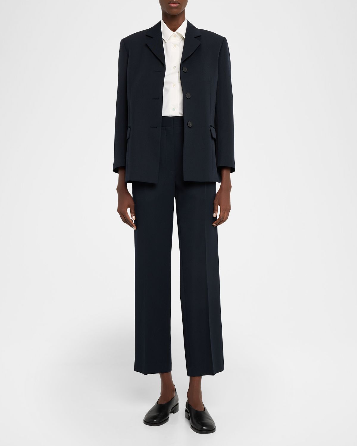 THE ROW Relian Straight-Leg Wool Ankle Pants | Thumbnail 5 THE ROW Relian Straight-Leg Wool Ankle Pants | Thumbnail 5
