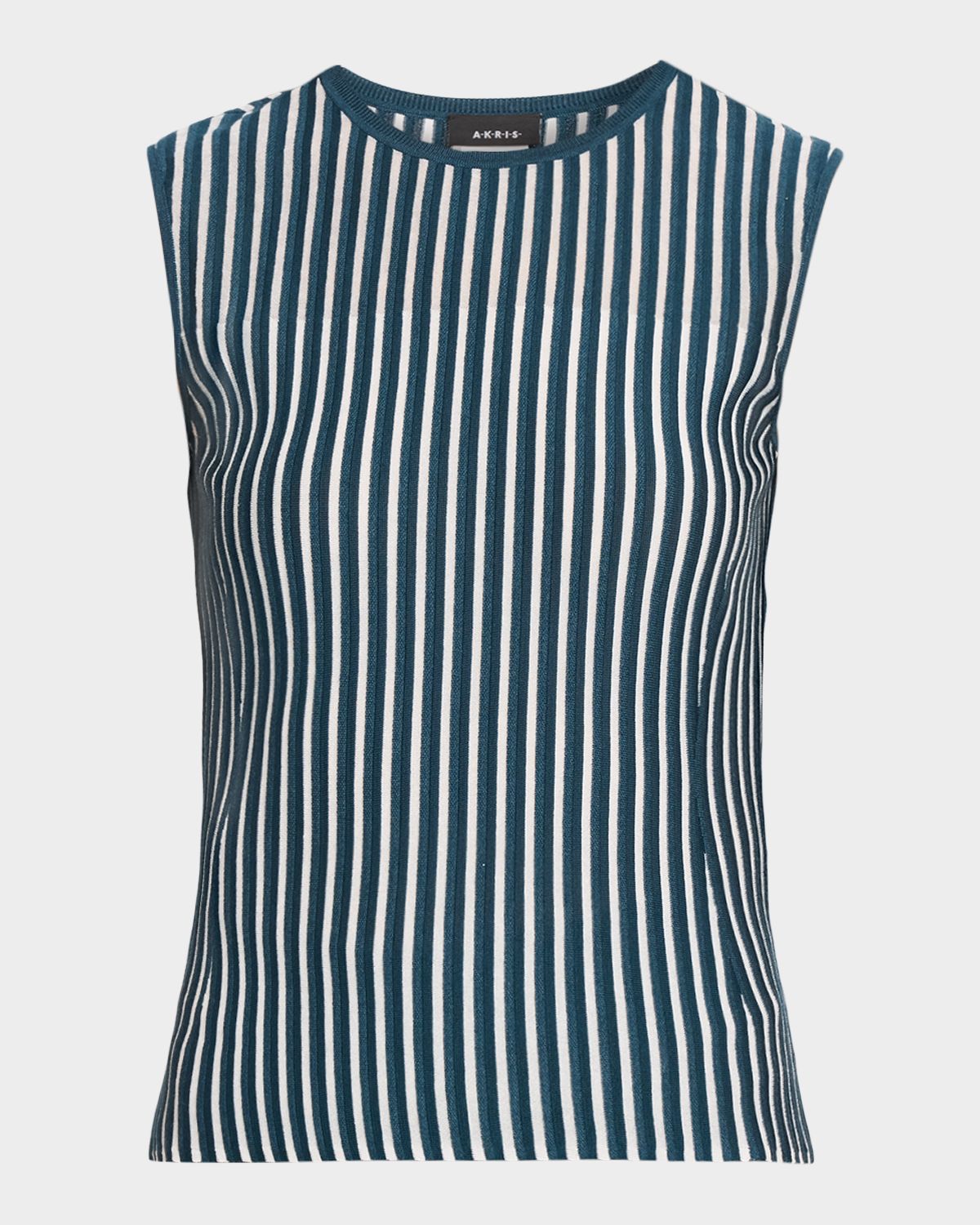 Akris Silk-Blend Striped Rib Tank Top | Thumbnail 6 Akris Silk-Blend Striped Rib Tank Top | Thumbnail 6