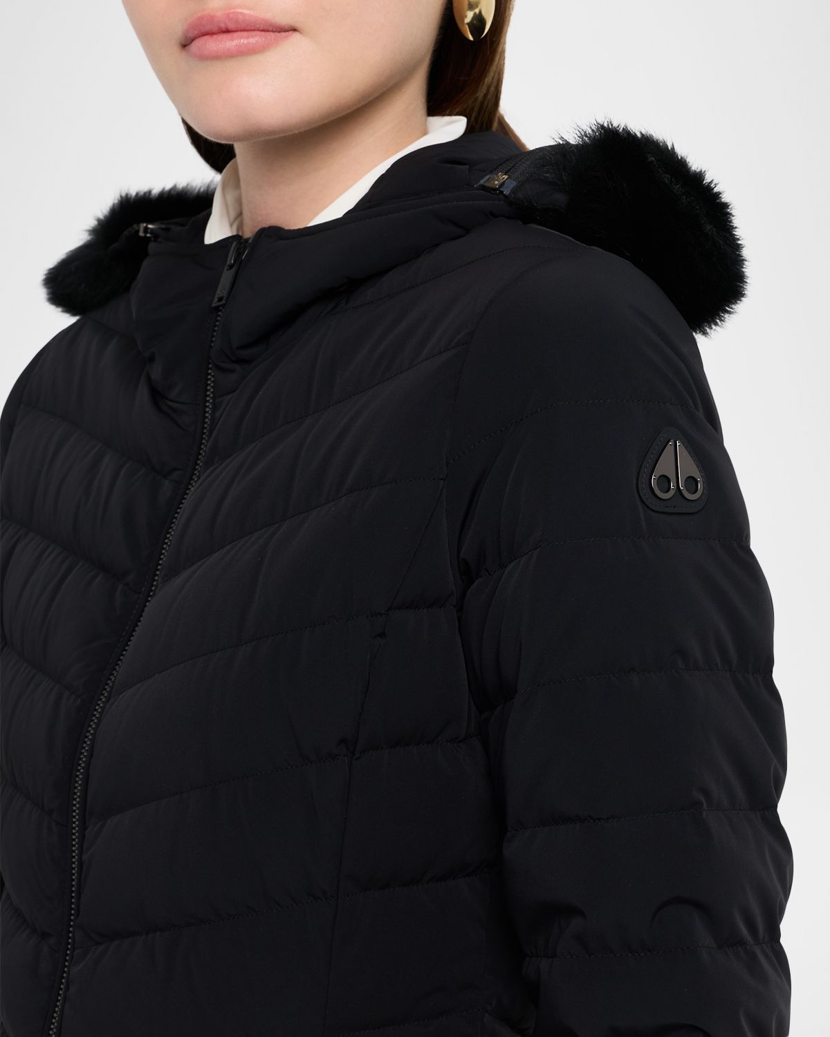Moose Knuckles Andesite Down Parka with Removable Hood & Shearling Trim | Thumbnail 5