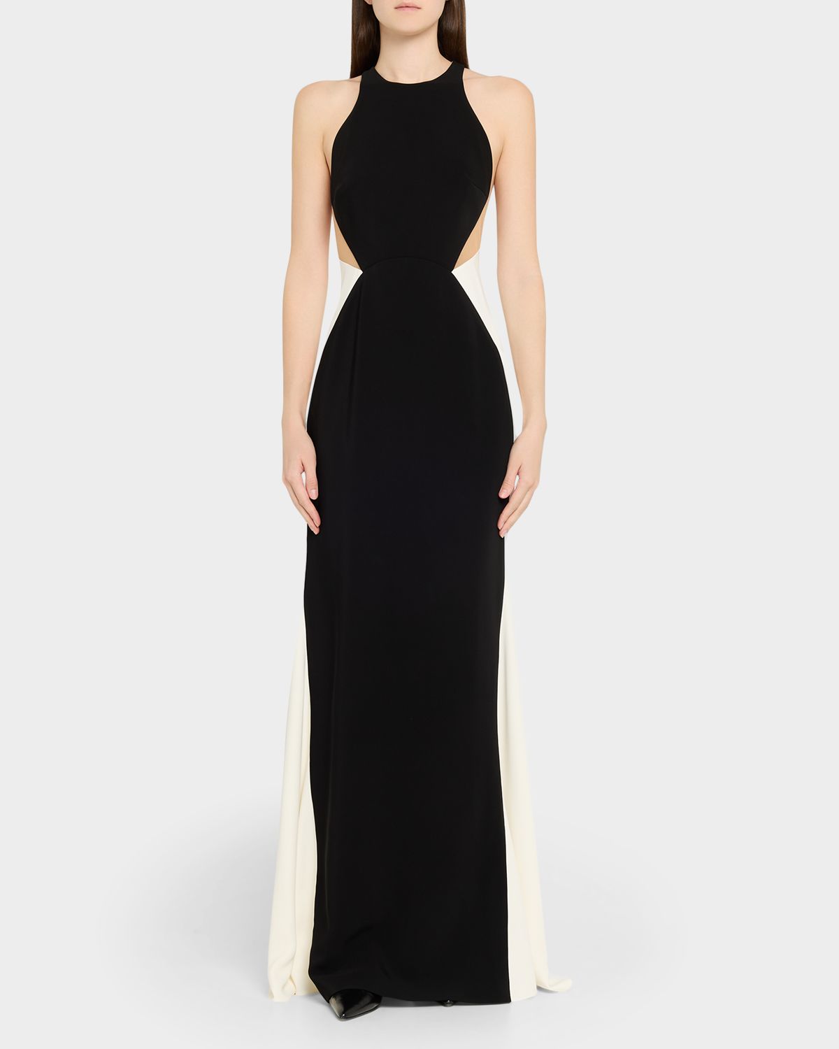 Stella McCartney Colorblock Body-Con Maxi-Dress
