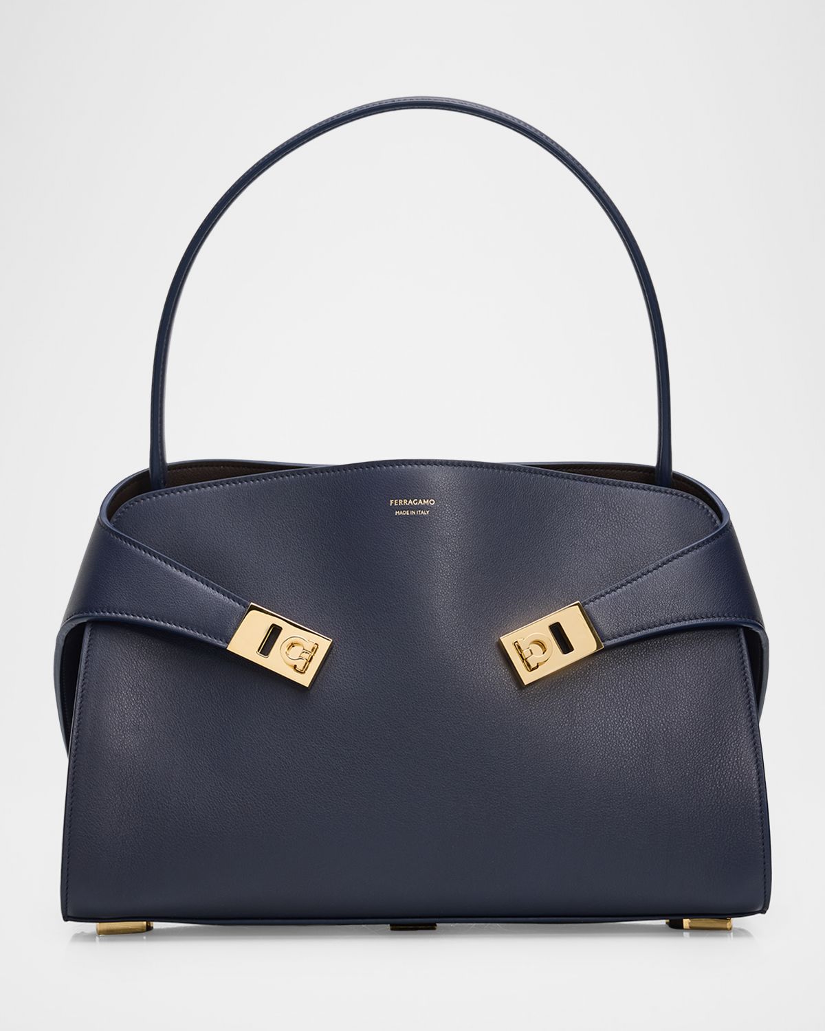 Ferragamo Hug Small Leather Top Handle Bag