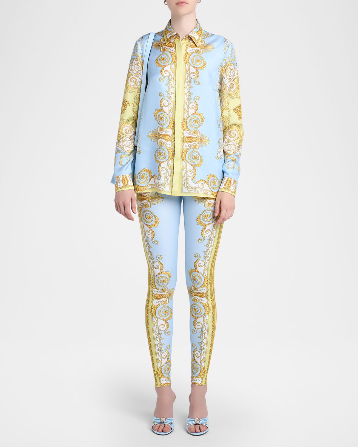 Versace Spring Barocco Silk Twill Shirt