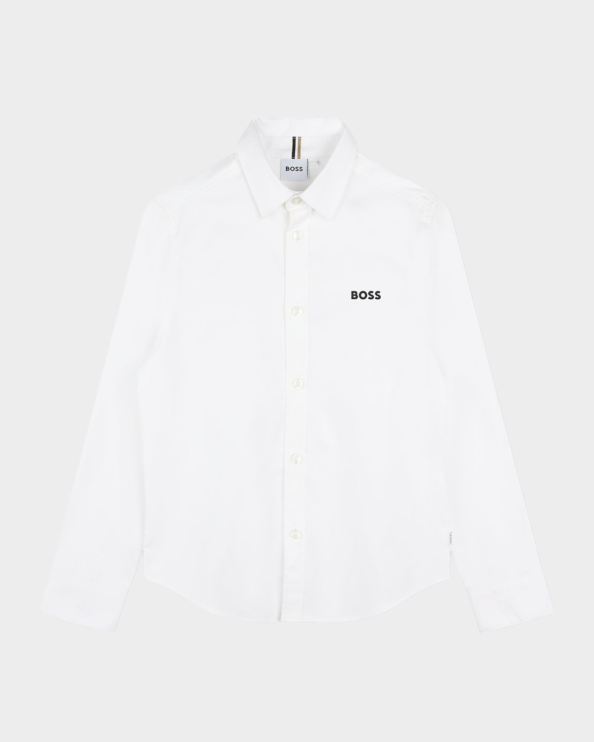 BOSS Boys Cotton Button-Down Shirt, 4T-8 | Thumbnail 4 BOSS Boys Cotton Button-Down Shirt, 4T-8 | Thumbnail 4