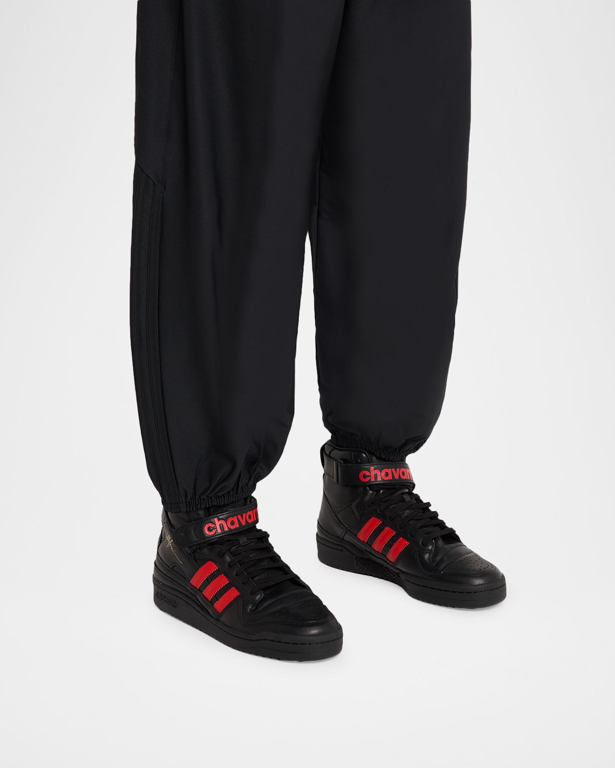 Adidas x Willy Chavarria Men 's Forum Leather High-Top Sneakers