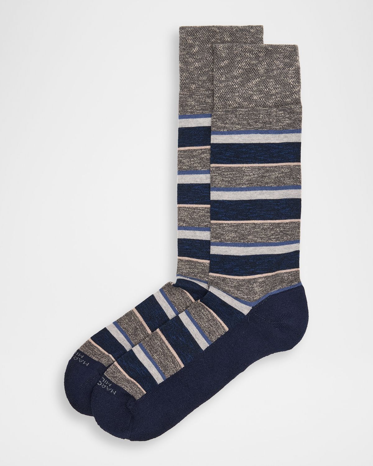 Marcoliani Men 's Multi-Stripe Crew Socks
