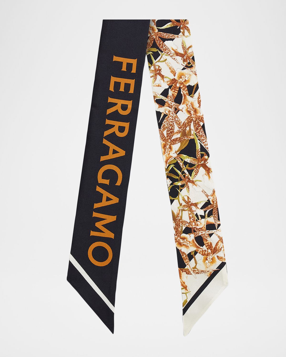 Ferragamo Floral Gaia Silk Scarf
