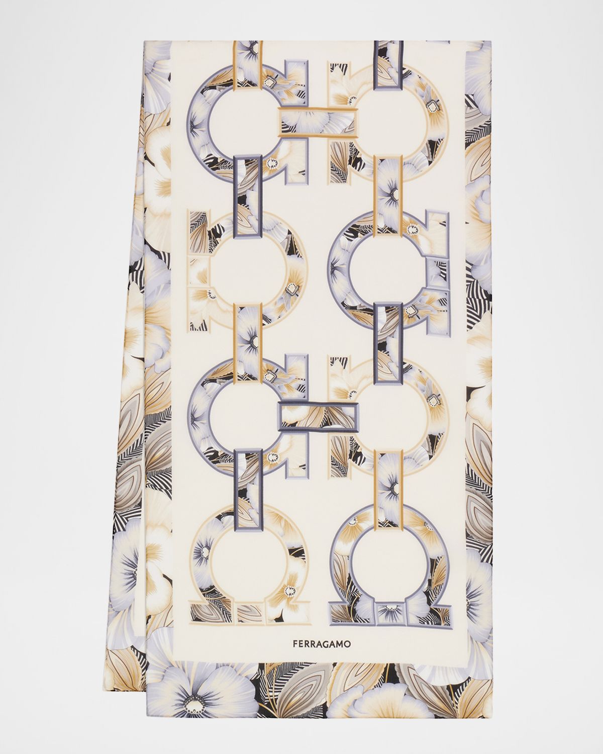 Ferragamo Gancini Brezza Silk Scarf