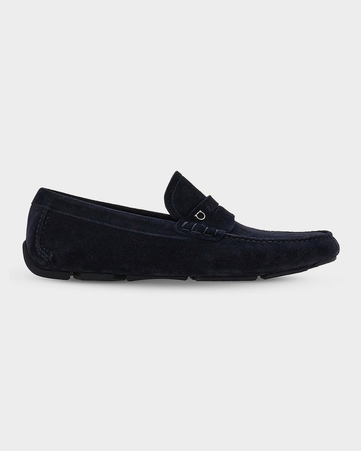 Ferragamo Men 's Petite-Gancini Suede Driving Loafers | Thumbnail 6 Ferragamo Men 's Petite-Gancini Suede Driving Loafers | Thumbnail 6