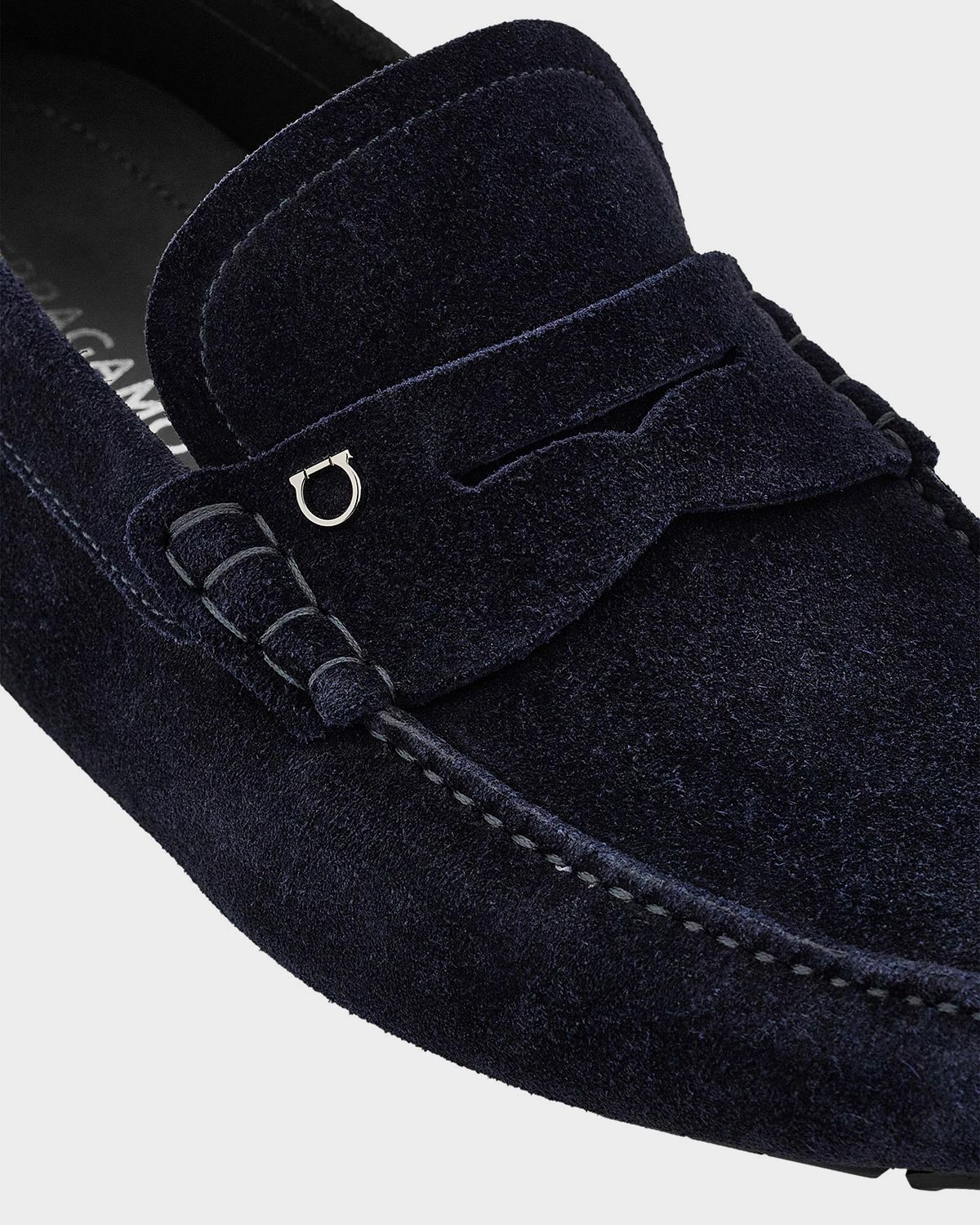 Ferragamo Men 's Petite-Gancini Suede Driving Loafers