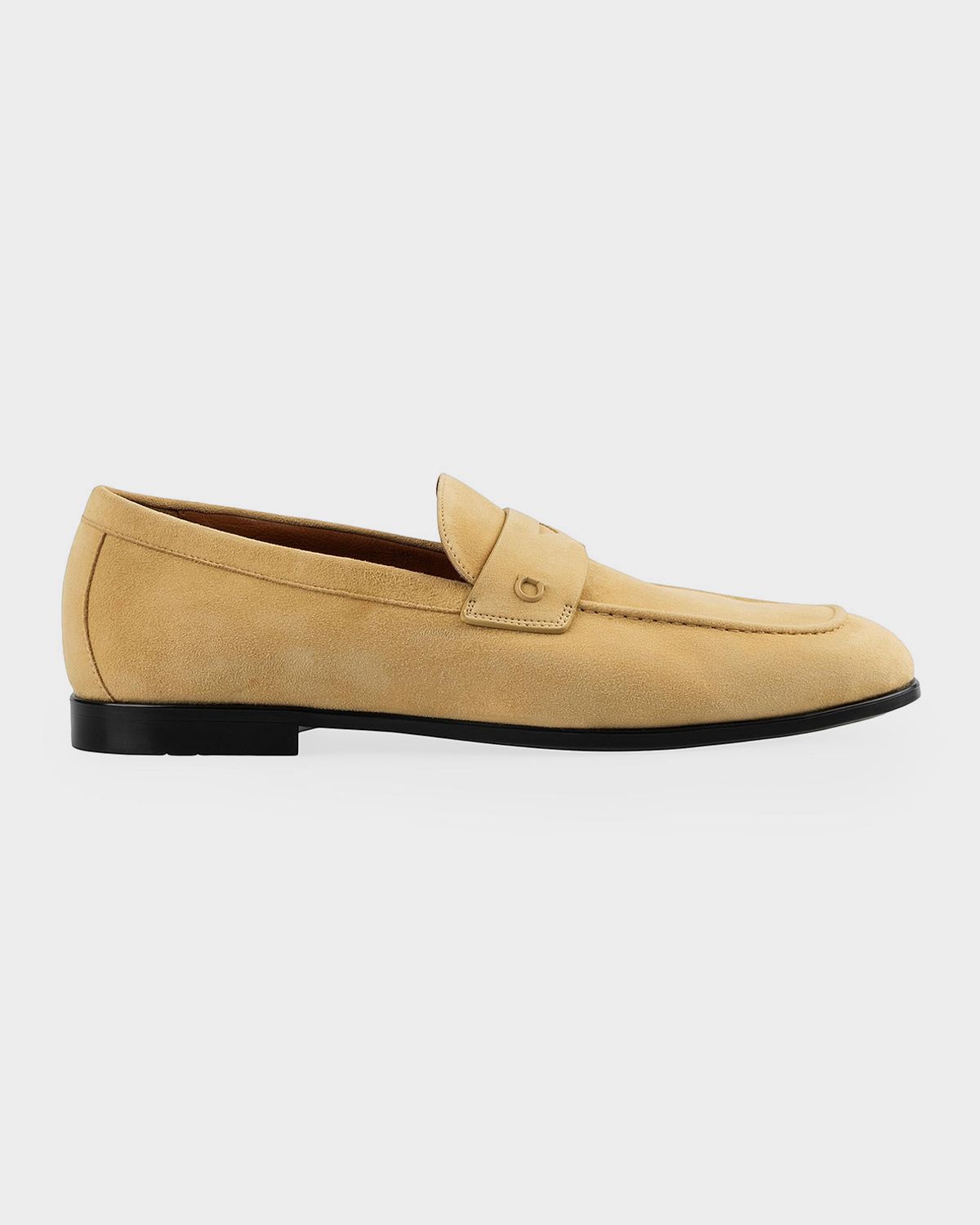 Ferragamo Men 's Tiberio Suede Penny Loafers | Thumbnail 6