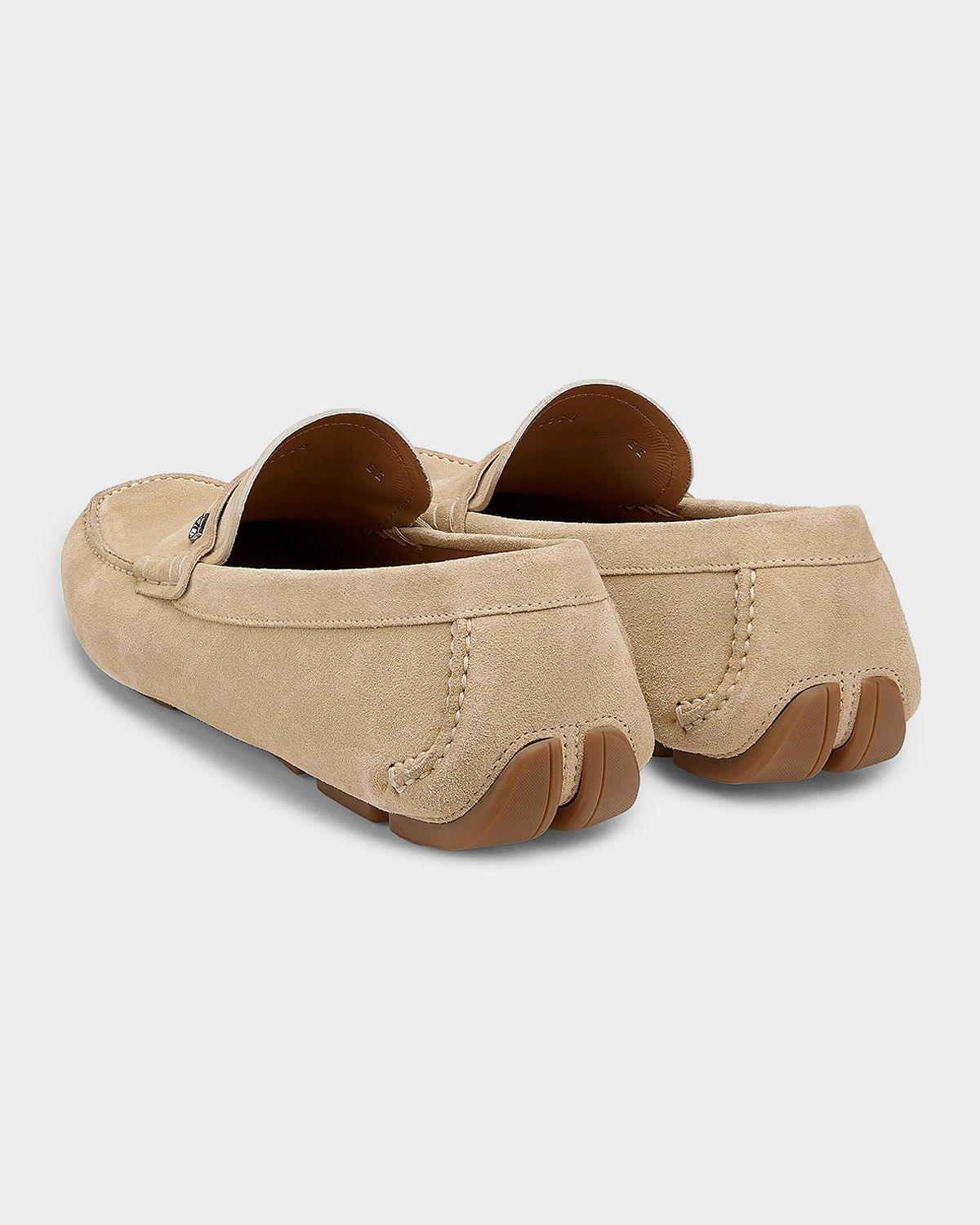 Ferragamo Men 's Petite-Gancini Suede Driving Loafers