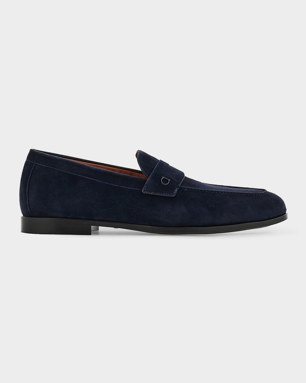 Ferragamo Men 's Tiberio Suede Penny Loafers | Thumbnail 6