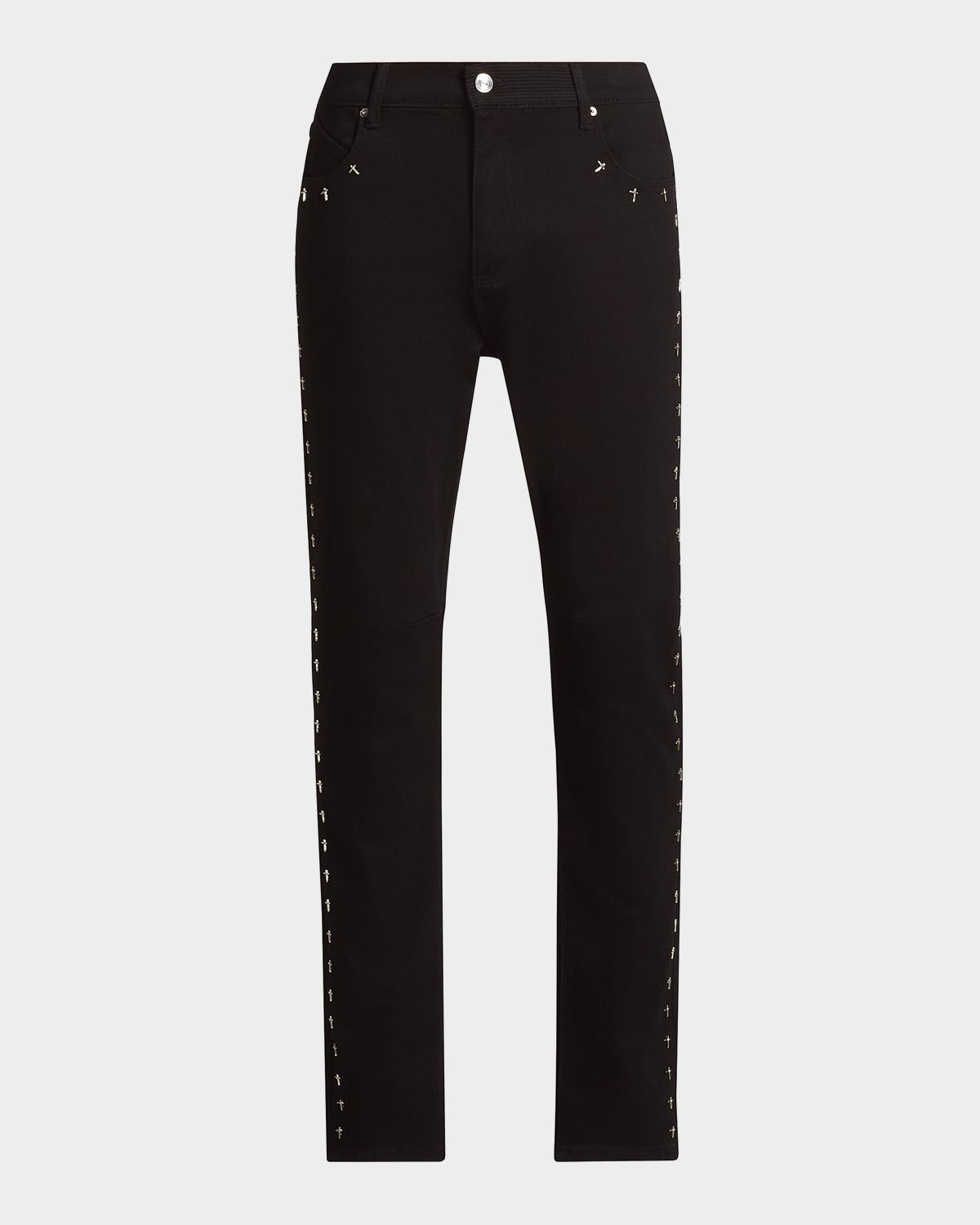 RTA Bryant Cross Stretch High-Rise Slim-Fit Jeans