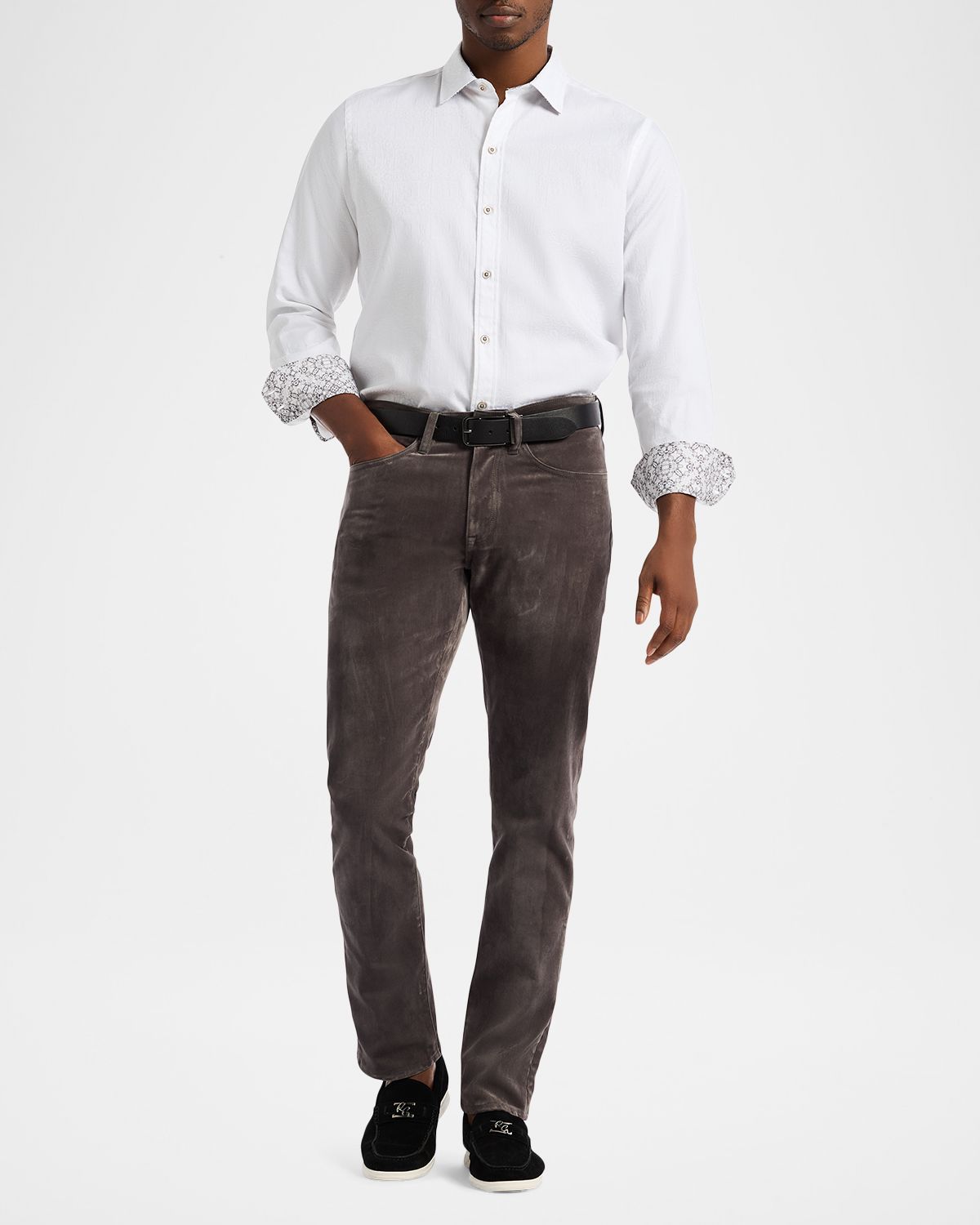 Robert Graham Men 's Celestial Straight Fit Five-Pocket Pants | Thumbnail 6