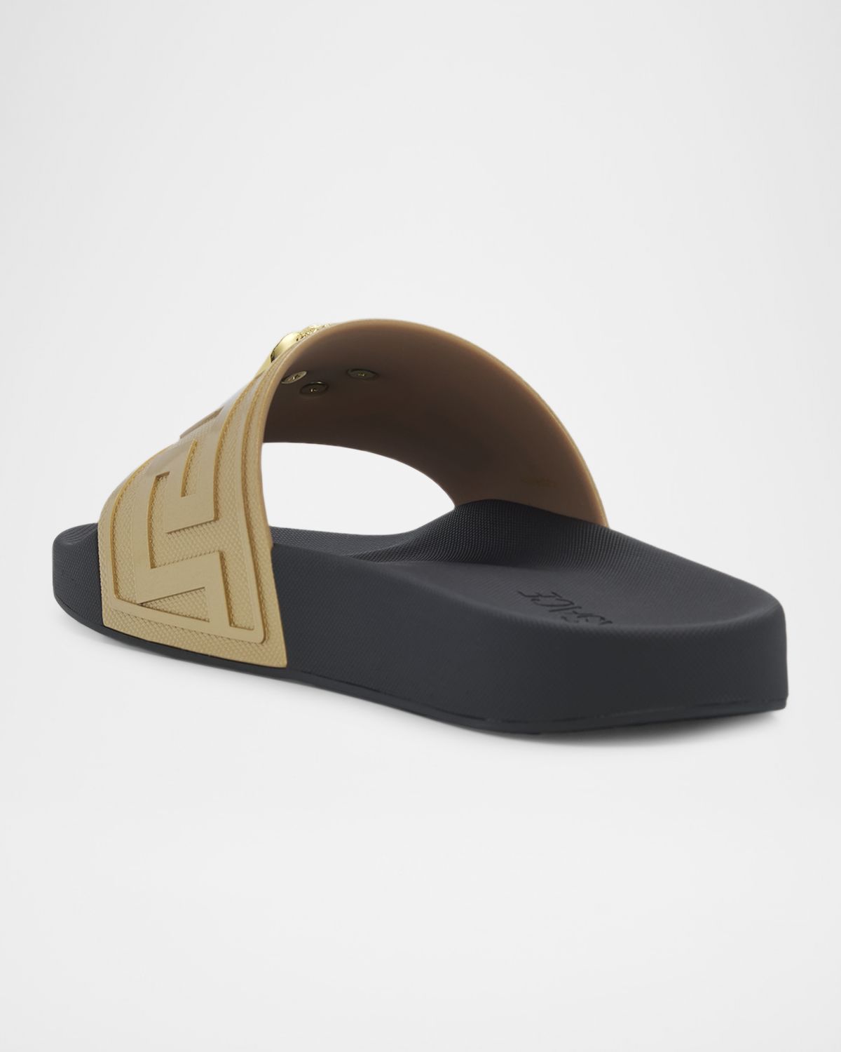 Versace Men 's La Medusa Greca Rubber Slides