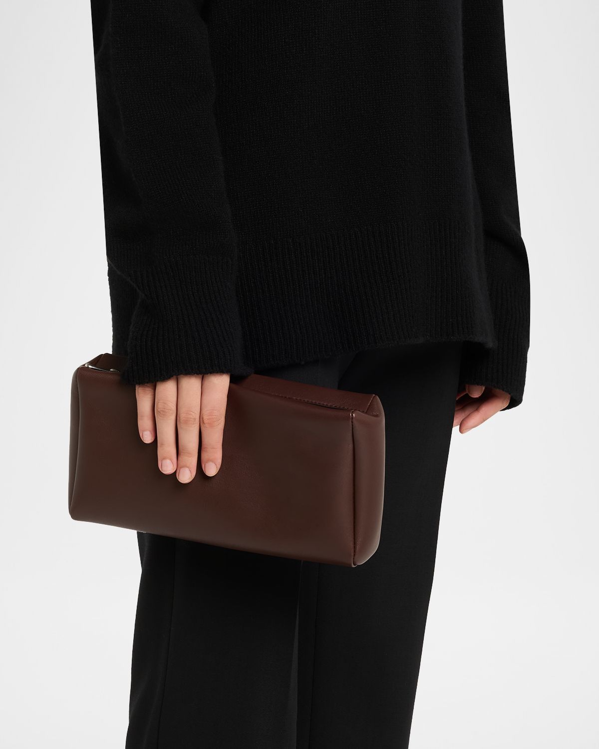 THE ROW Compact Clutch Bag in Nappa Leather | Thumbnail 11