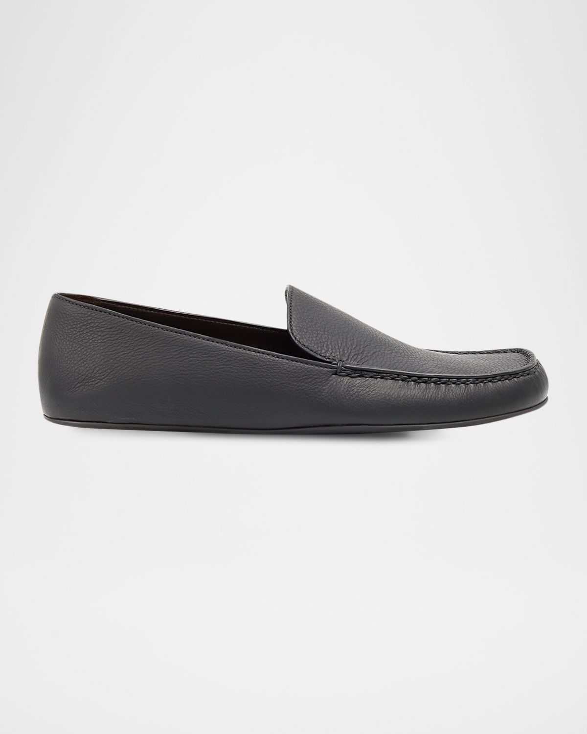 THE ROW Leo Grained Leather Slippers | Thumbnail 7 THE ROW Leo Grained Leather Slippers | Thumbnail 7