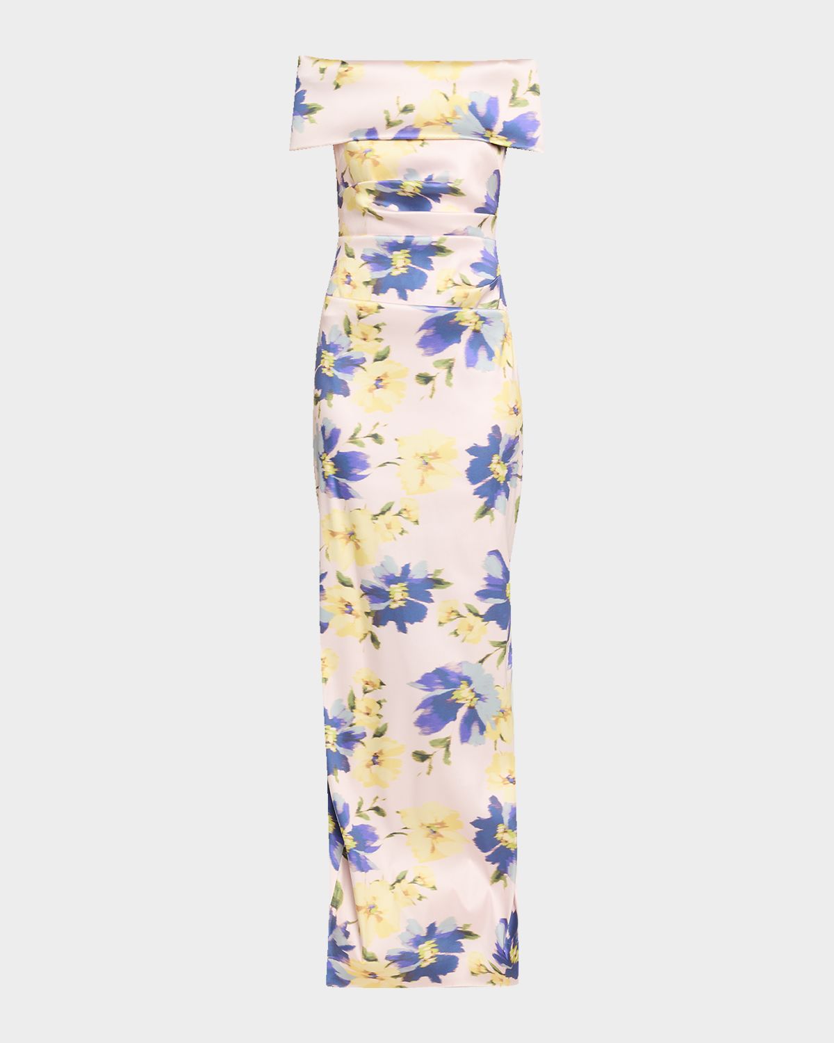 Rickie Freeman for Teri Jon Floral-Print Mikado Column Gown | Thumbnail 6 Rickie Freeman for Teri Jon Floral-Print Mikado Column Gown | Thumbnail 6